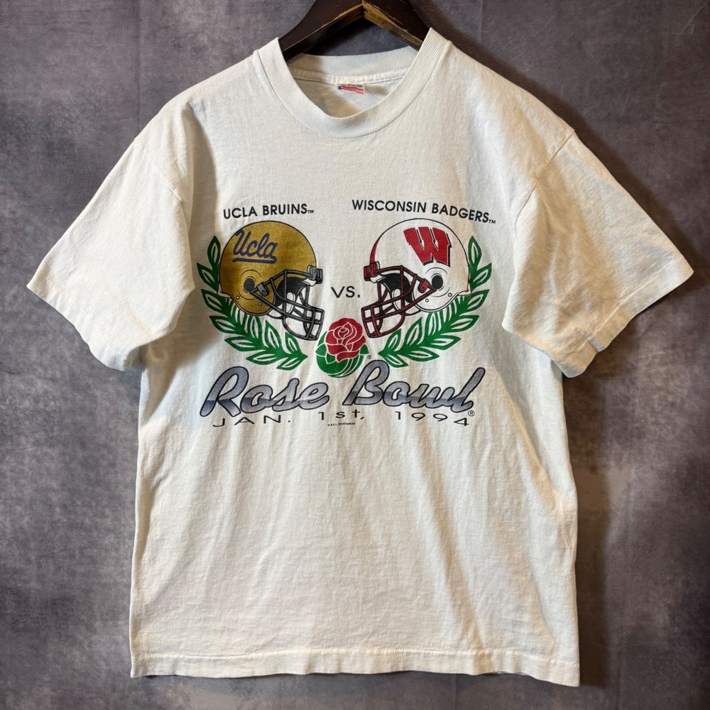 Vintage 1994 Rose Bowl UCLA Bruins vs Wisconsin Badgers T-Shirt Large USA Made